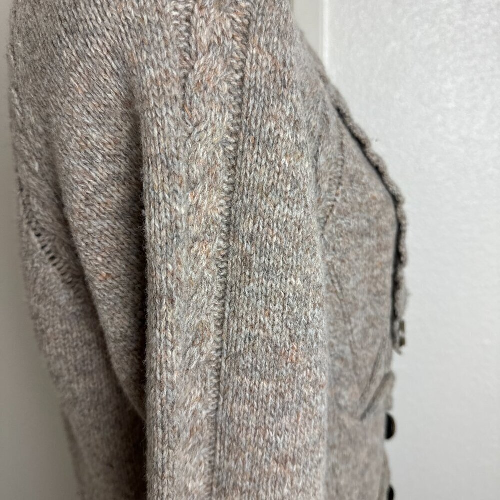 Anthropologie Leifsdottir Buttoned Wool Knit Cardigan Size M - Picture 6 of 13